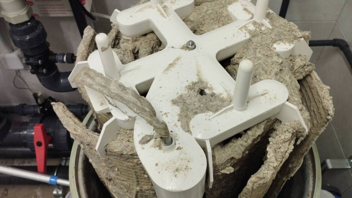 REVISION Y LIMPIEZA DE UN FILTRO DE DIATOMEAS